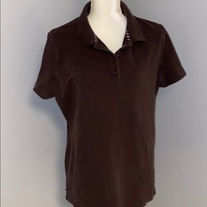 Brown collar shirt size XXL